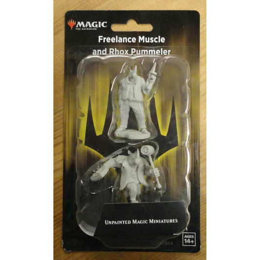Image of Magic The Gathering Freelance Muscle and Rhox Pummeler Unpainted Miniatures
