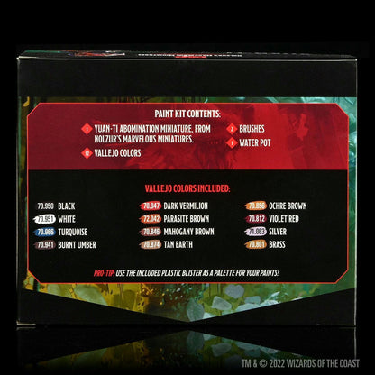 Image of Dungeons & Dragons Nolzur's Miniatures Yuan-Ti Abomination Paint Kit WZK90569