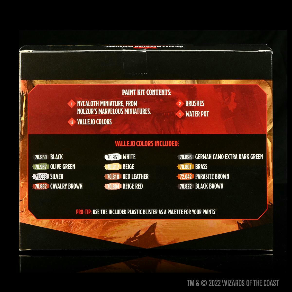 Image of Dungeons & Dragons Nolzur's Miniatures Nycaloth Paint Kit WZK90572