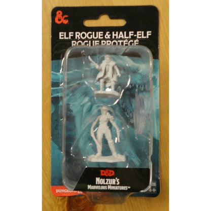Image of Dungeons & Dragon D&D Nolzur's Miniatures Elf Rogue/Half-Elf Rogue Protege 90582