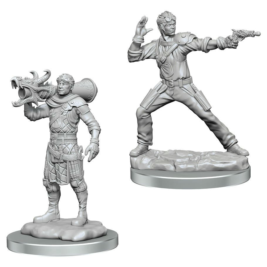 Image of Dungeons & Dragon D&D Nolzur's Miniatures Human Artificer & Apprentice WZK90583