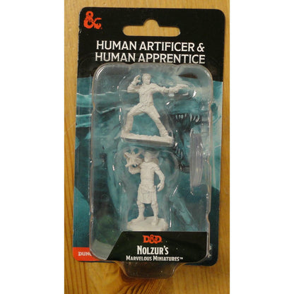 Image of Dungeons & Dragon D&D Nolzur's Miniatures Human Artificer & Apprentice WZK90583