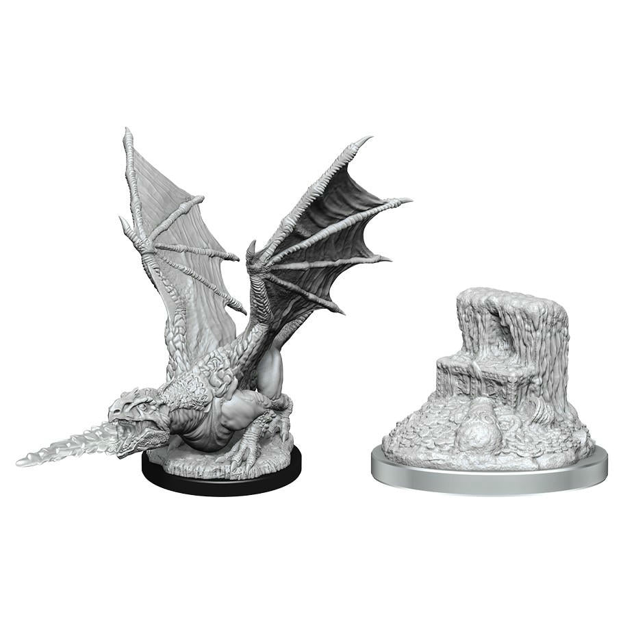 Image of Dungeons & Dragon D&D Nolzur's Marvelous Miniatures White Dragon Wyrmling 90589