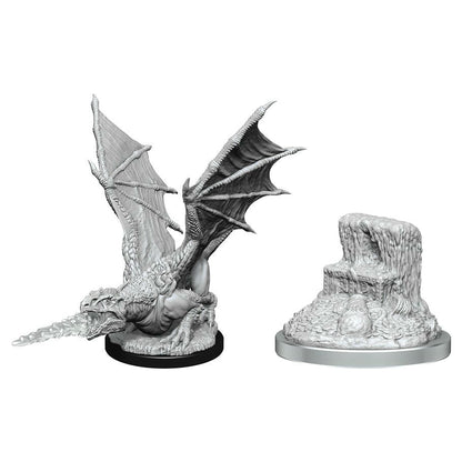 Image of Dungeons & Dragon D&D Nolzur's Marvelous Miniatures White Dragon Wyrmling 90589