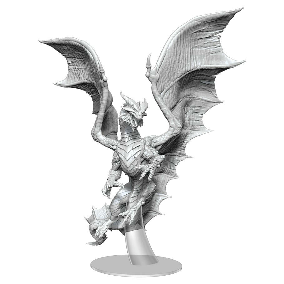 Image of Dungeons & Dragon D&D Fantasy Miniatures UNPAINTED Adult Copper Dragon 90602