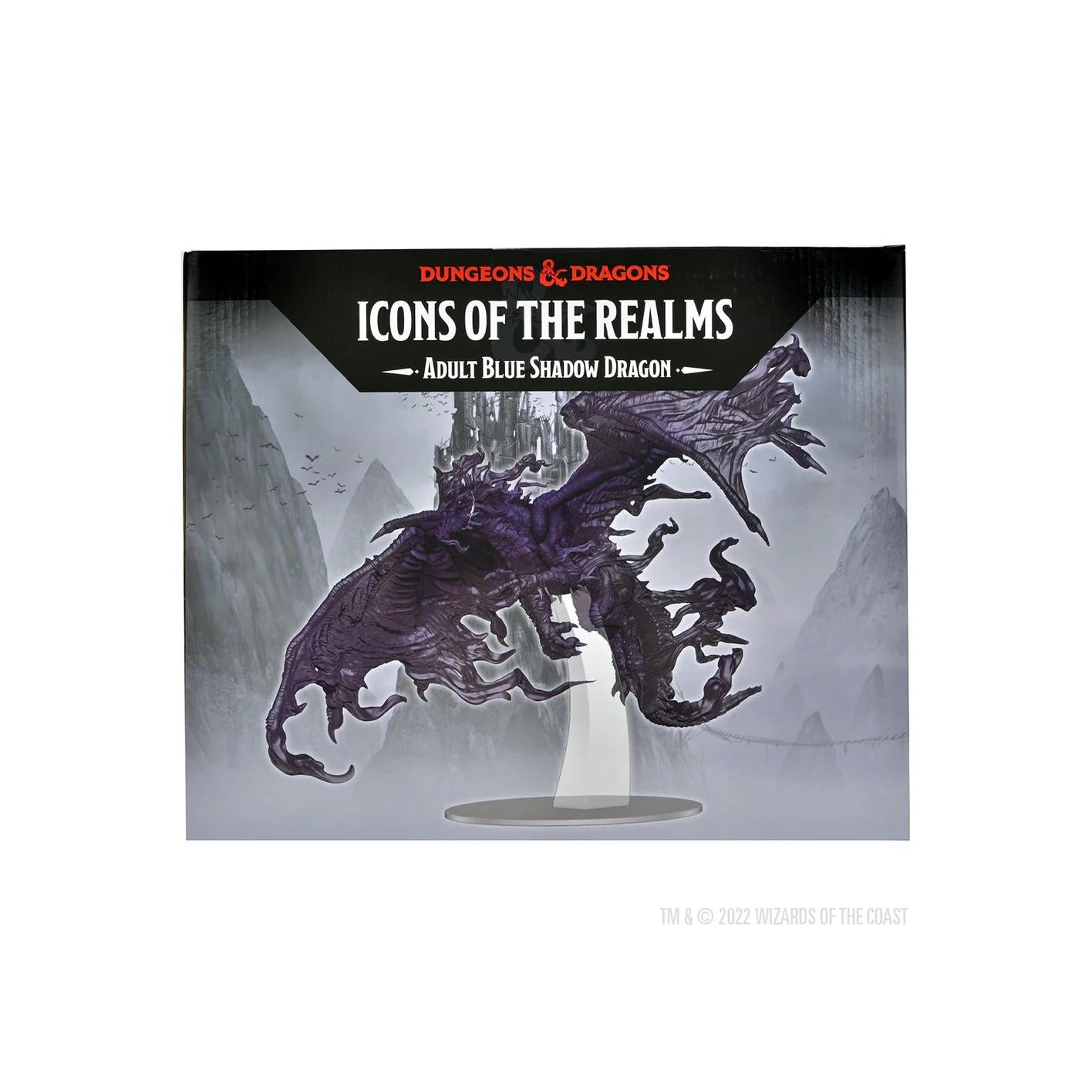 Image of Dungeons & Dragon D&D Fantasy Miniatures Adult Blue Shadow Dragon UNPAINTED