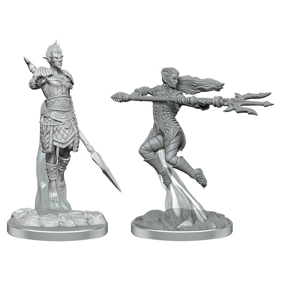 Image of Dungeons & Dragon D&D Nolzur's Miniatures Sea Elf Fighters (2pcs) WZK90613