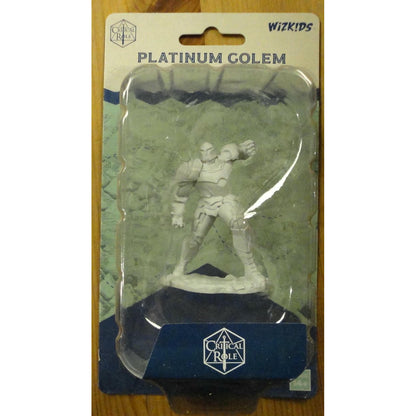 Image of Critical Role Platinum Golem Unpainted Fantasty Miniature Wizkids WZK90630