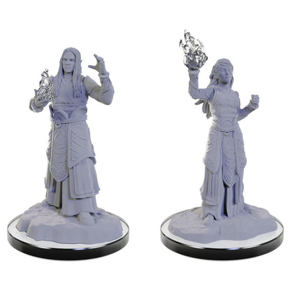 Image of Dungeons & Dragon D&D Nolzur's Miniatures Male/Female Elf Wizards WZK90672