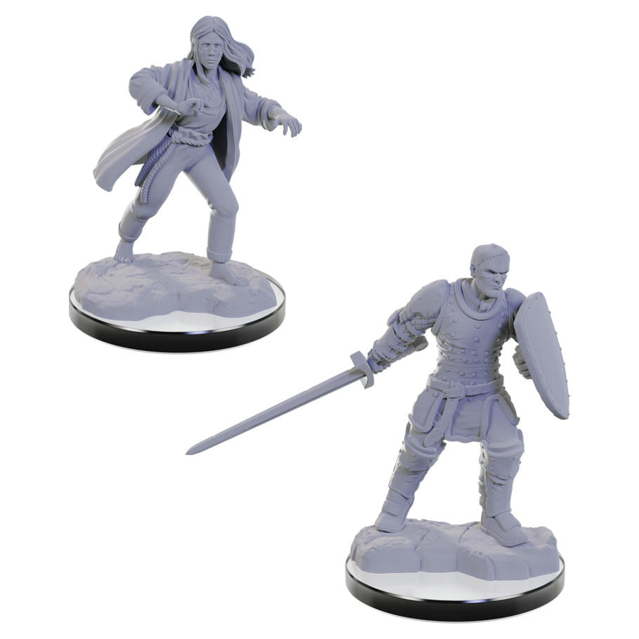 Image of Dungeons & Dragon D&D Nolzur's Miniatures Reborn Paladin & Warlock WZK90673