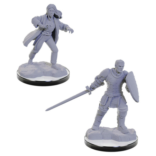 Image of Dungeons & Dragon D&D Nolzur's Miniatures Reborn Paladin & Warlock WZK90673