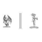 Pathfinder Battles Gargoyle & Shae
