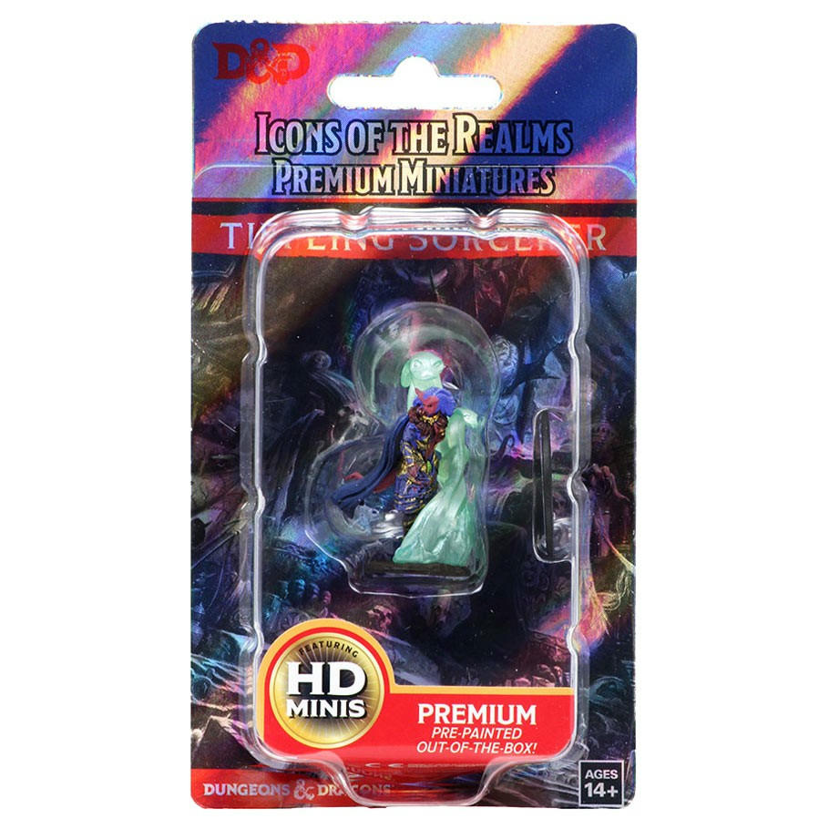 Image of Female Tiefling Sorcerer Icons of the Realms Premium Painted Fantasy Miniature
