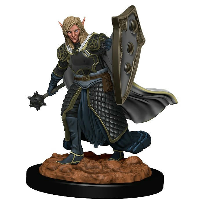Image of D&D Male Elf Cleric Premium Painted Fantasy Miniature WZK93008 Wizkids