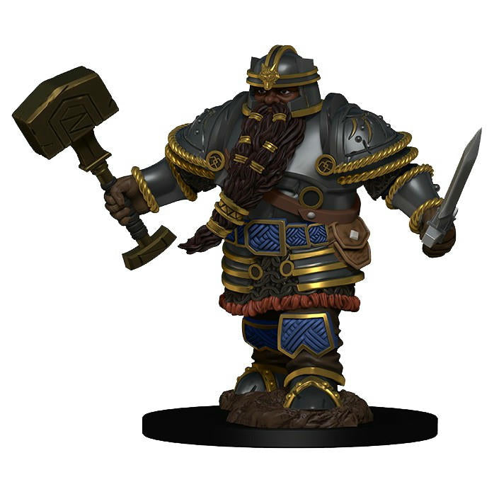 Image of D&D MAle Dwarf Fighter Premium Painted Fantasy Miniature WZK93010 Wizkids