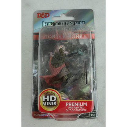 Image of D&D Male Tortle Monk Premium Painted Fantasy Miniature WZK93016 Wizkids