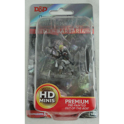 Image of D&D Female Human Barbarian Premium Painted Fantasy Miniature WZK93020 Wizkids