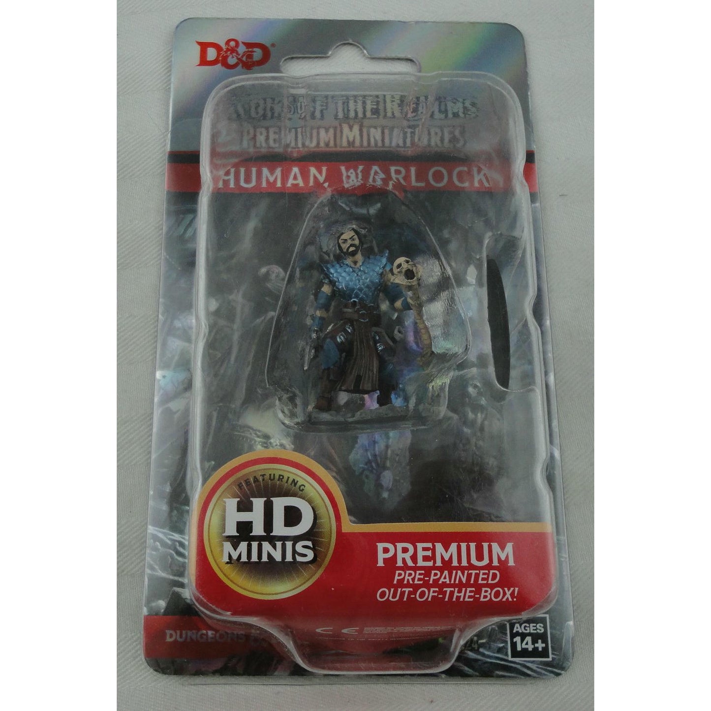 Image of Human Male Warlock Icons of the Realms Premium Painted Fantasy Miniature 93024