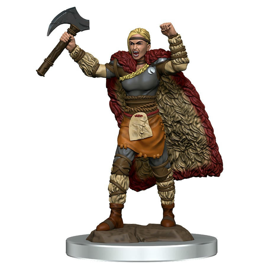 Image of Female Human Barbarian Icons of the Realms Premium Painted Fantasy Miniature 
