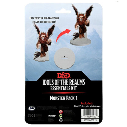 Image of D&D Icons of the Realms 2D Essentials Monster Pack 1 Miniatures Set 94500