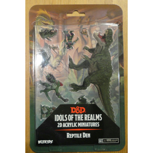 Image of Dungeons & Dragons D&D Icons of the Realms Reptile Den 2D Miniatures Set 