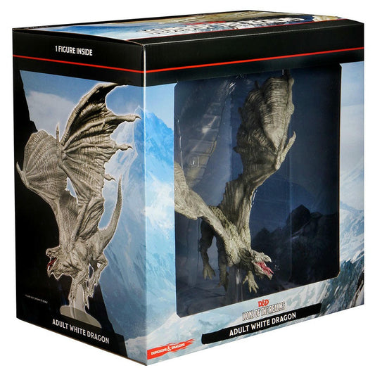 Image of Dungeons & Dragons Painted Adult White Dragon Fantasy Miniatures 96020