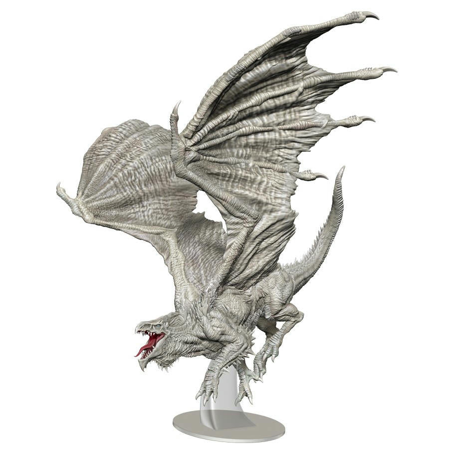 Image of Dungeons & Dragons Painted Adult White Dragon Fantasy Miniatures 96020