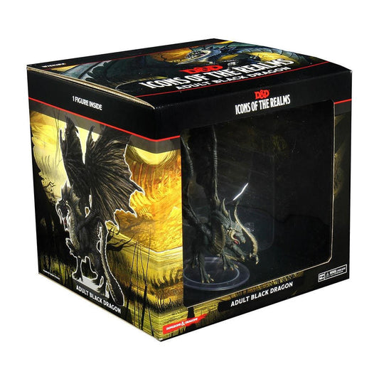 Dungeons & Dragons Painted Adult Black Dragon Fantasy Miniatures 96021