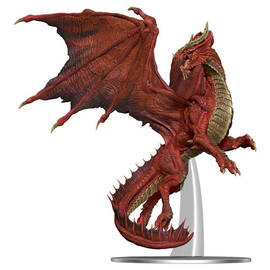 Image of Dungeons & Dragon D&D Fantasy Miniatures PAINTED Adult Red Dragon 96032