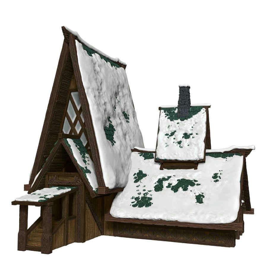 Image of Dungeons & Dragons D&D Icons of the Realms The Lodge Papercraft Scenery Set