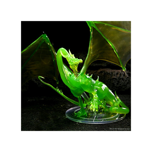 Image of Dungeons & Dragon D&D Fantasy Miniatures Adult Emerald Dragon WZK96064
