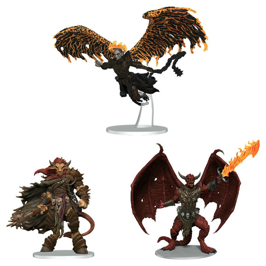Image of Dungeons & Dragons D&D Archdevils Bael/Bel/Zariel Premium Painted Miniatures
