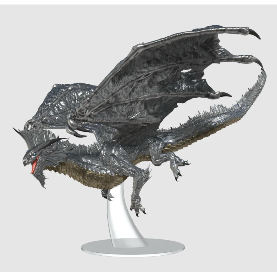 Image of Dungeons &amp; Dragons: Icons of the Realms Adult Silver Dragon