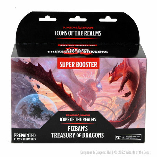 Image of Dungeons & Dragons Fizban's Treasury of Dragons Super Booster Box One HUGE Mini