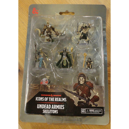 Image of D & D Icons of the Realms Undead Armies Skeletons Painted Miniatures 7 Figs 