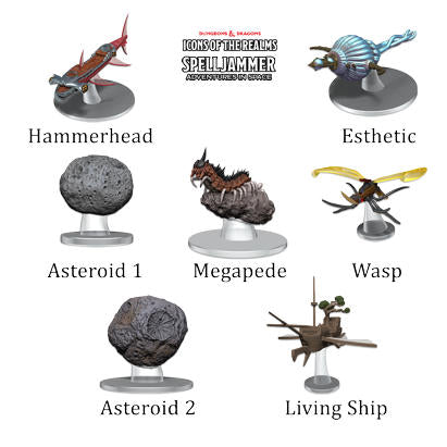 Dungeons & Dragon Spelljammer Asteroid Encounters Ship Scale Miniatures 96181