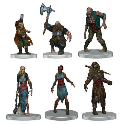 Image of D & D Icons of the Realms Undead Armies Zombies Painted Miniatures 6 Figures