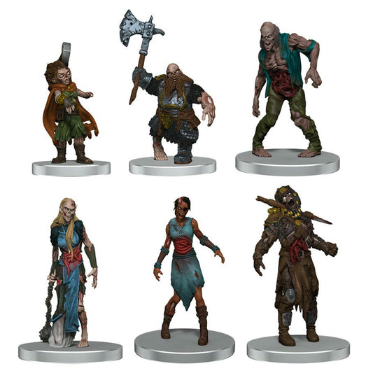 Image of D & D Icons of the Realms Undead Armies Zombies Painted Miniatures 6 Figures