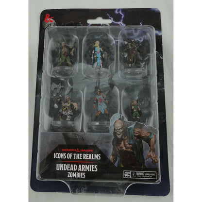 Image of D & D Icons of the Realms Undead Armies Zombies Painted Miniatures 6 Figures