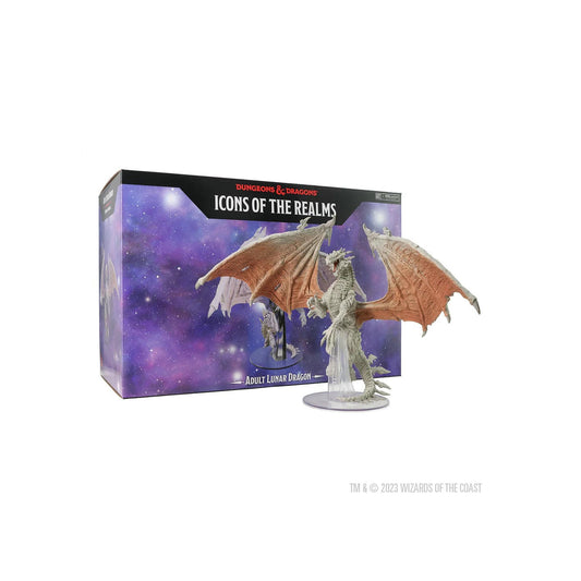 Image of Dungeons & Dragon D&D Fantasy Miniatures PAINTED Adult Lunar Dragon 96244