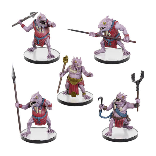 D & D Icons of the Realms Kuo-Toa Warband Painted Miniatures (6pcs) WZK96253