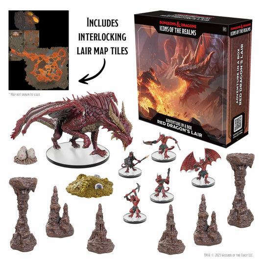 Image of Dungeons &amp; Dragons: Icons of the Realms Adventure in a Box - Red Dragon's Lair