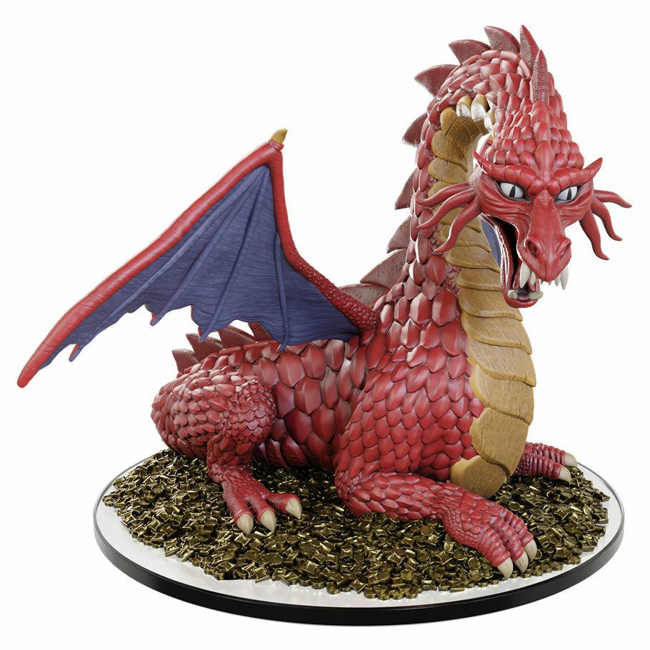 Image of Dungeons & Dragons Classic Red Dragon 50th Anniversary Painted Miniature
