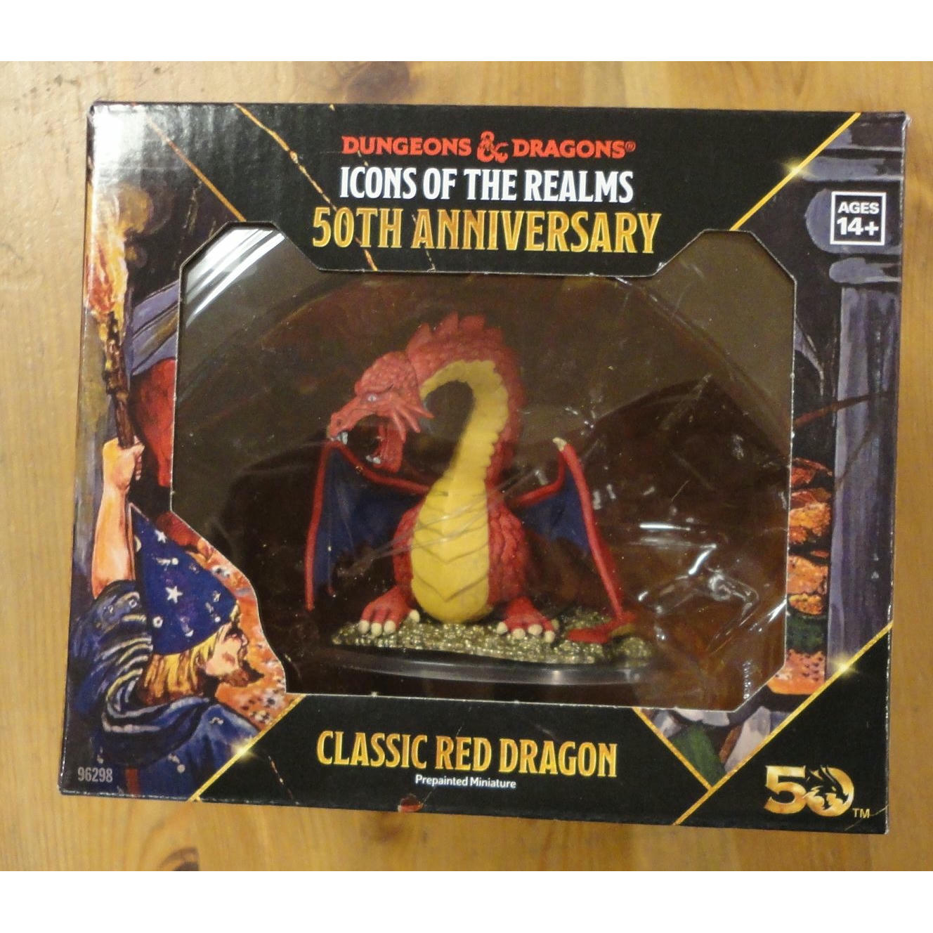 Image of Dungeons & Dragons Classic Red Dragon 50th Anniversary Painted Miniature