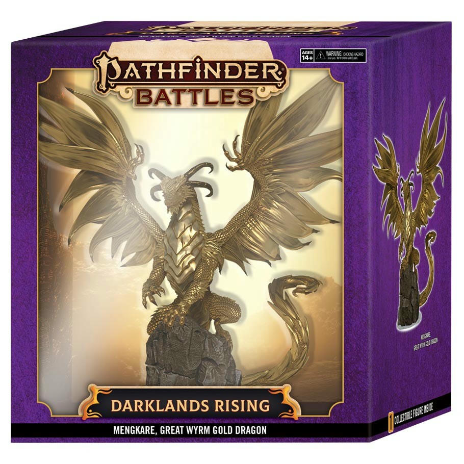Image of Pathfinder Battles: Darklands Rising: Mengkare, Great Wyrm Fantasy Miniature