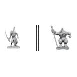 Pathfinder Battles Deep Cuts Unpainted Miniatures: W26 Xulgath Skirmisher & Stoneliege
