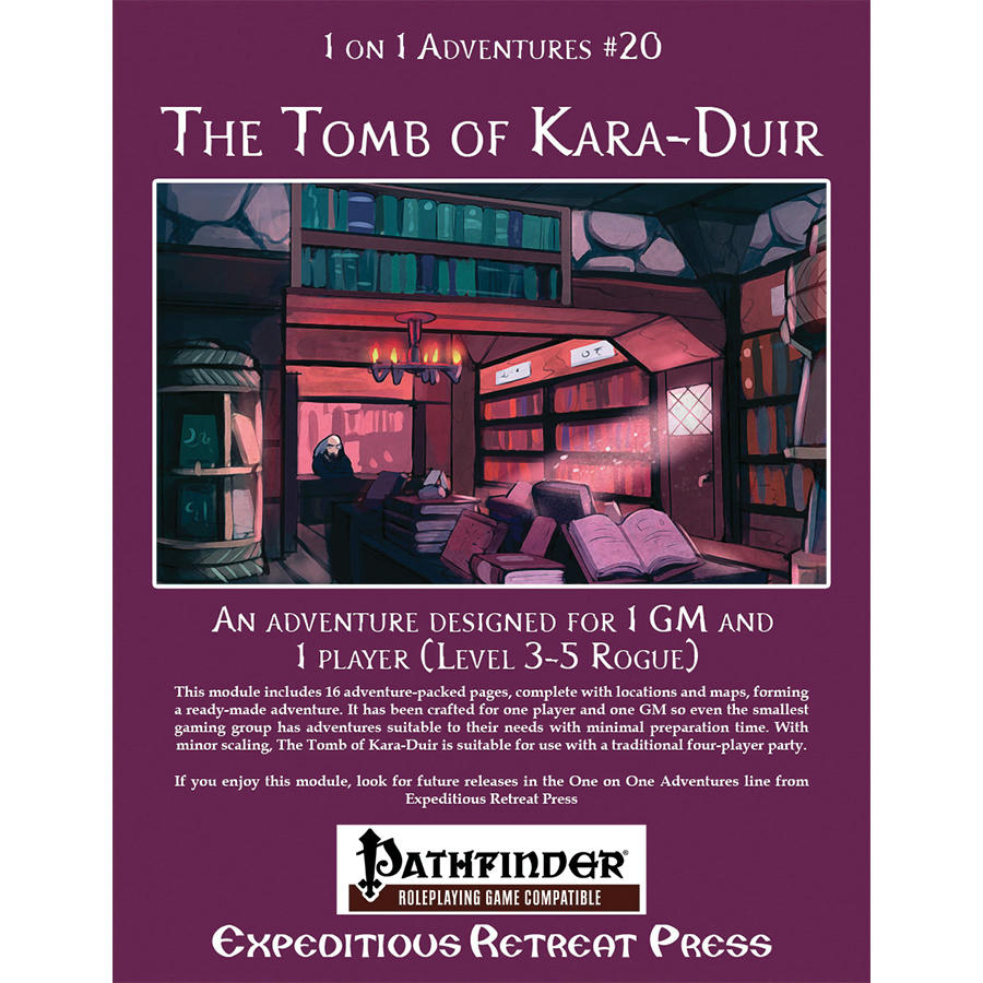 Image of Pathfinder RPG: 1-on-1 Adventure #20: The Tomb of Kara-Dui Lvl 3-5 Rogue XRP6020