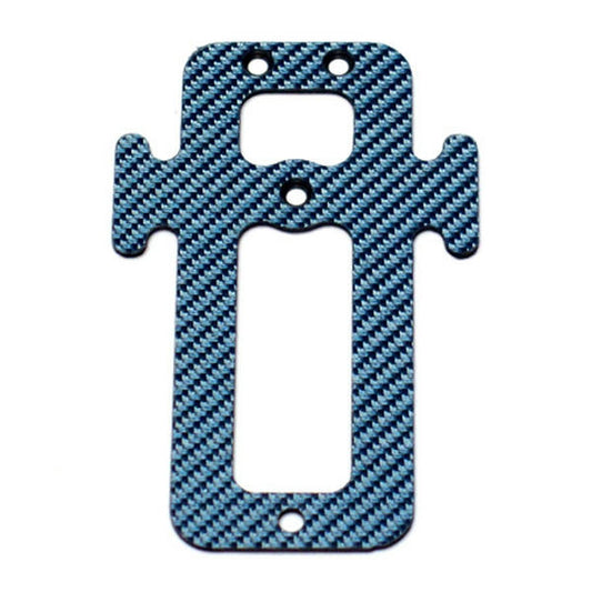Image of Xtreme Racing Blue Carbon Fiber Extended Battery Tray/Align T-Rex 450 XTR11703B