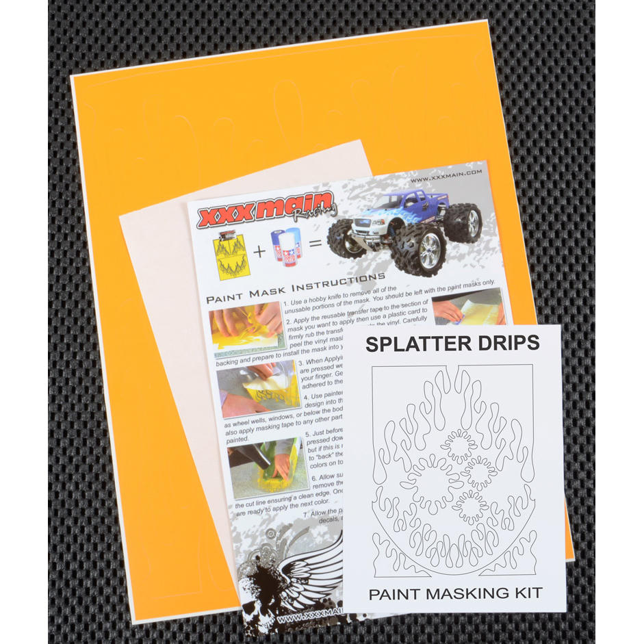 Image of Splatter Drips Paint Mask