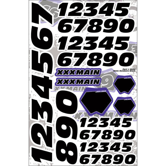 Image of Moto Numbers - Black